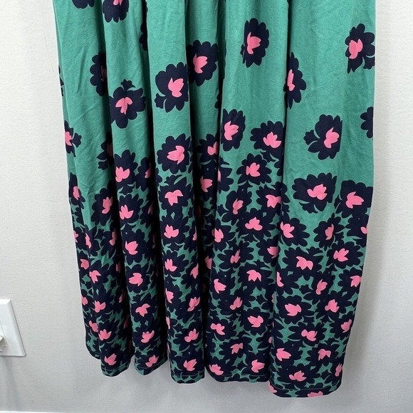 Boden Woodland Green Kassidy Surplice Midi Dress 6 Short Sleeve V Neck - Picture 6 of 12